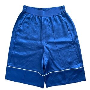Naked Cashmere Women’s Shorts Blue 100% Silk NWT